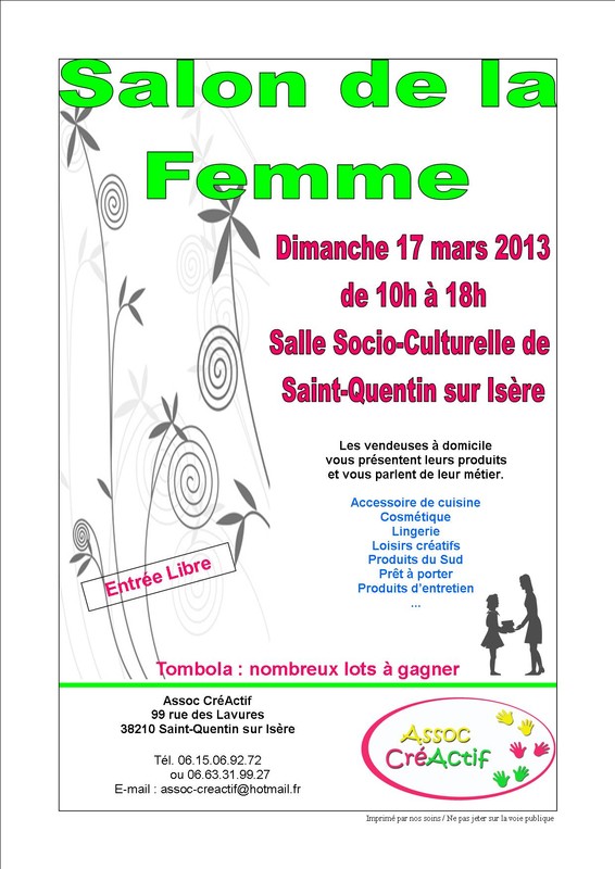 Salon de la femme Saint-Quentin sur Isère